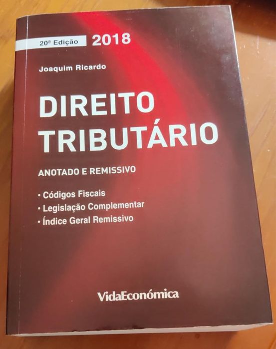 Direito tributário 2018 anotado e remissivo Joaquim Ricardo