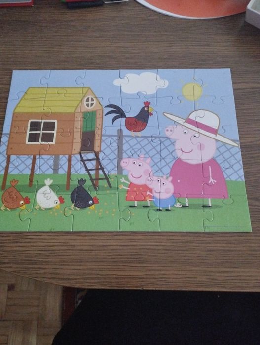 Świnka Peppa puzzle za darmo