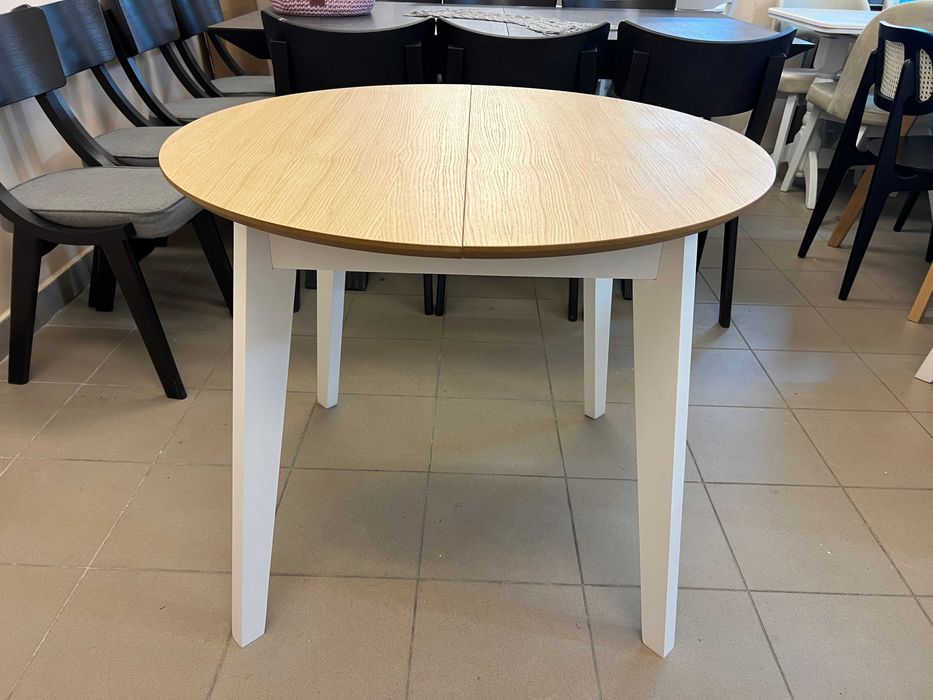 Стіл Марс Д90+30 кухонний круглий розкладний буковий на кухню бук