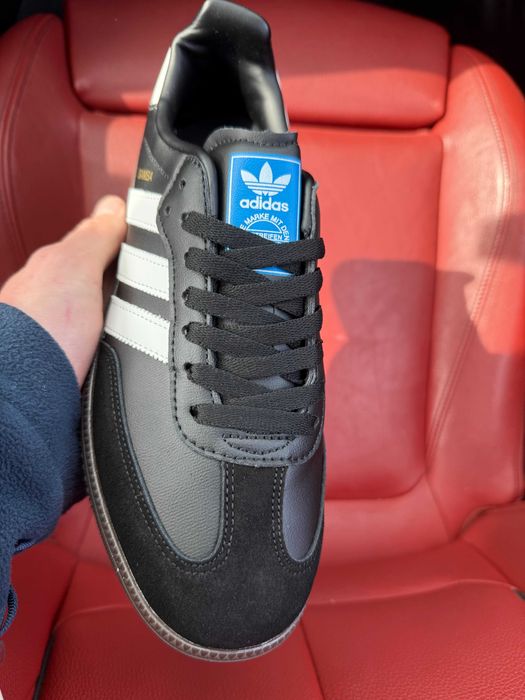 (ОПЛАТА ПІСЛЯ ОГЛЯДУ)Adidas Samba Black White Найк Самба Чорно-білі