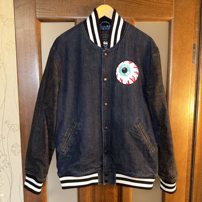 Вінтажна джинсова куртка-бомбер MISHKA NYC розмір L - XL
