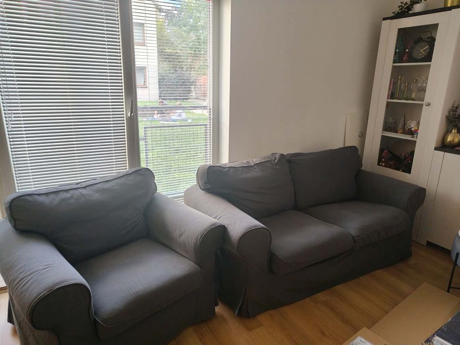 Ektrop sofa + fotel+ pokrowiec
