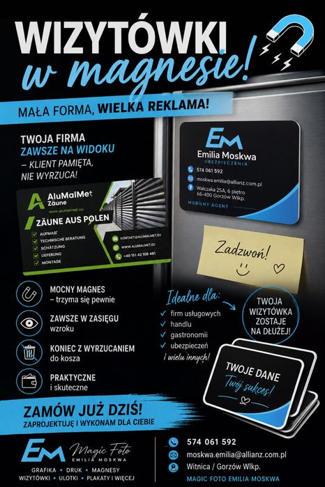Wizytowki magnesowe