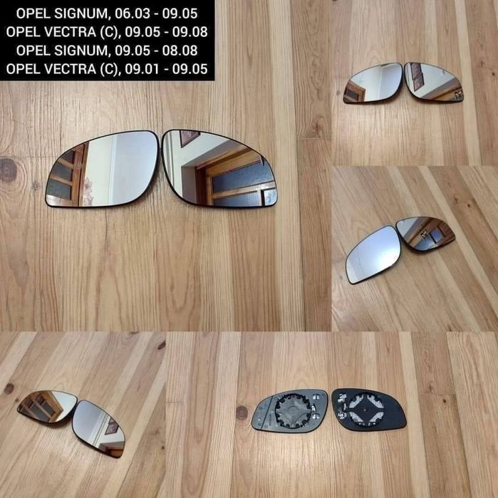 Вкладиш Дзеркальний Елемент Opel ZafiraB,ZafiraA,AstraH,VectraC,Insignia Zafira C Astra J Astra G Дзеркало  Vivaro Renault Trafic Scenic Megane Zoe