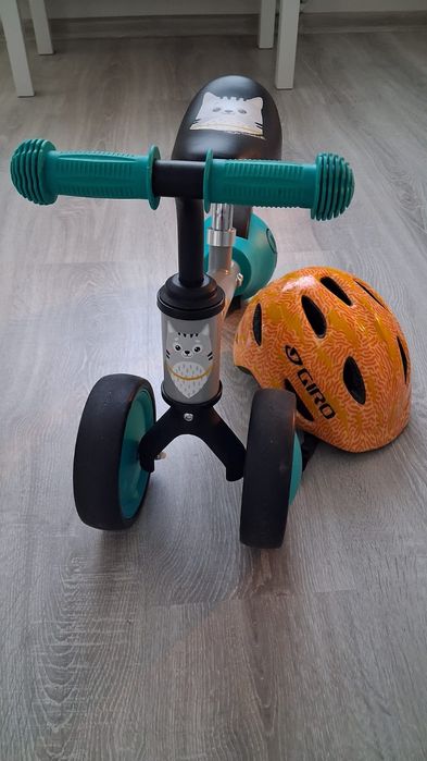 Kinderkraft Cutie rowerek biegowy + kask Giro