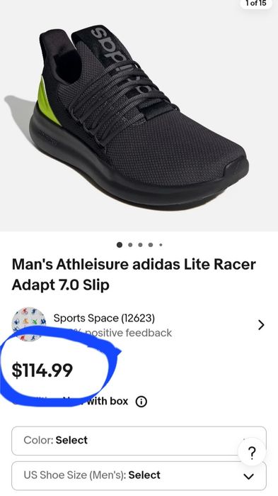 Кроси Adidas Racer Adapt 7.0 р.44 us10,5