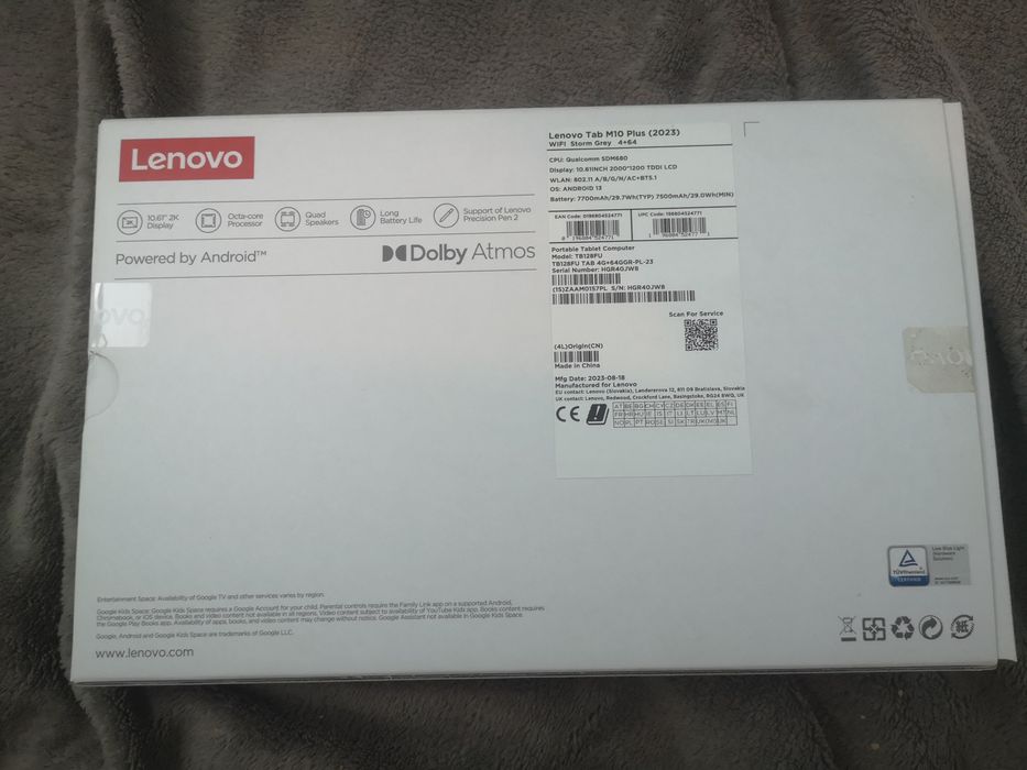 Lenovo TAB m10 plus 3 генерація 2023