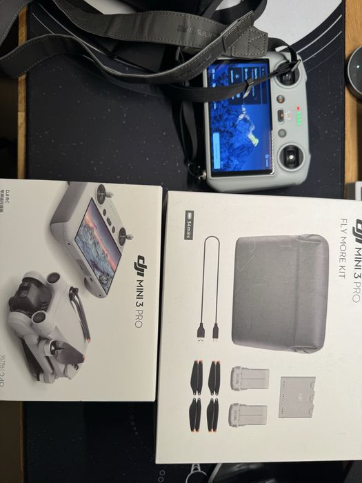Kontroler DJI RC + niepelny zestaw fly more combo mini 3 pro bez drona
