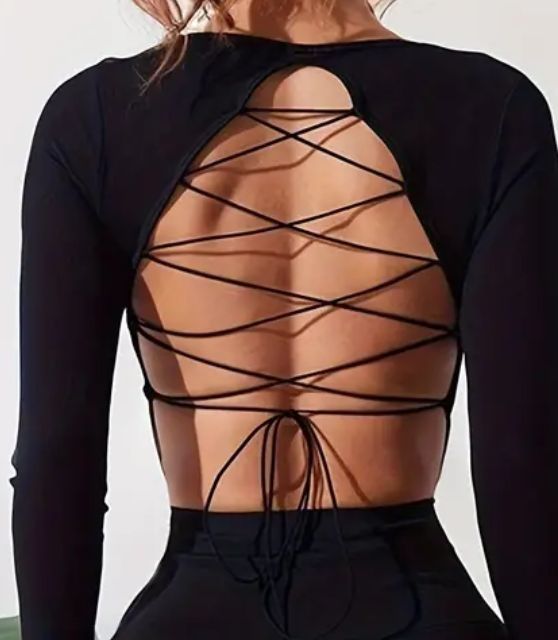 Bluzka do jogi z  długim rękawem