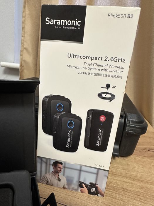 Безпровідна радіосистема Saramonic Blink 500 B2/петличні мікрофони
