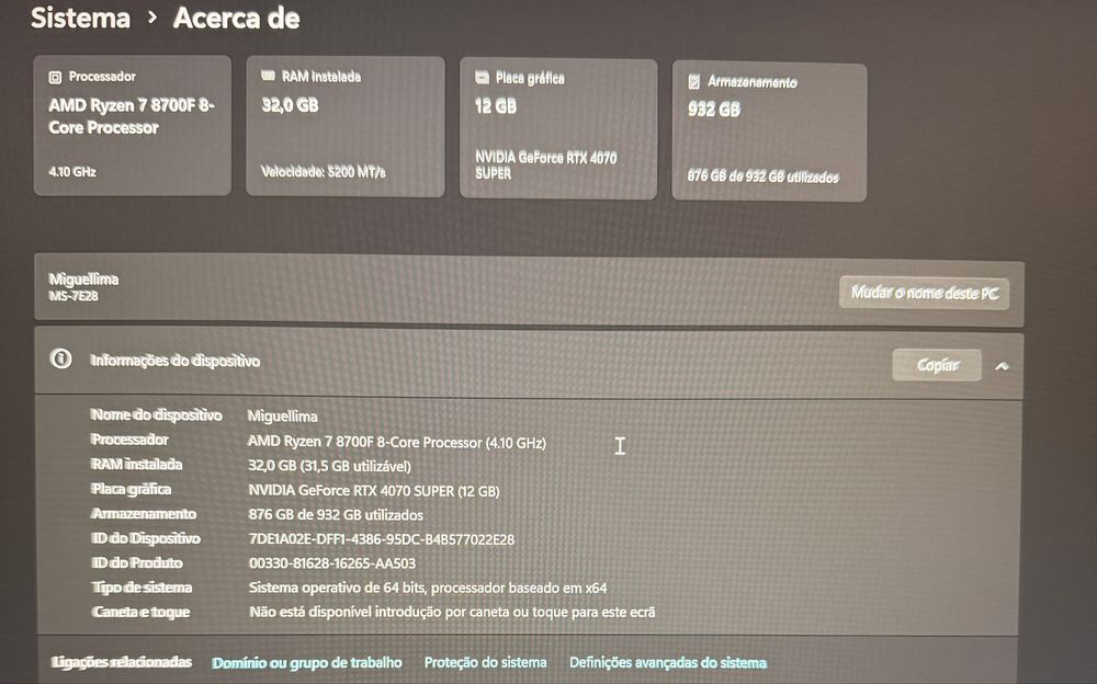 PC Gaming / Workstation Ryzen 7 + RTX 4070 SUPER
