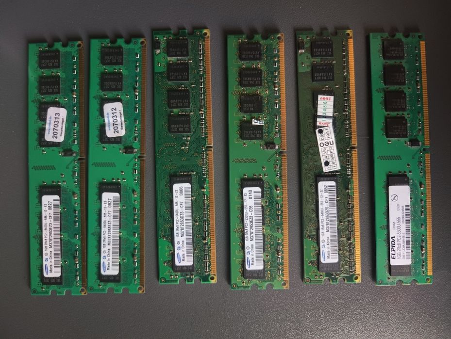 Оперативная память DDR1 DDR2 DDR3 DDR4 НОВАЯ и б/у