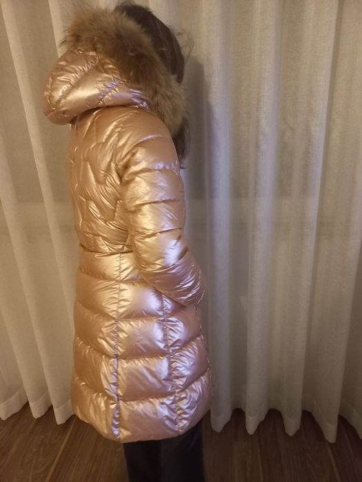 Parka rosa metalizado