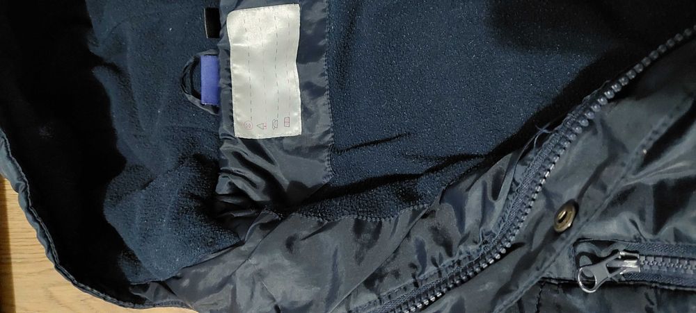 ciepła kurtka zimowa z polarem r. 86