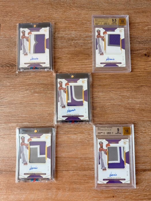 Neemias Queta National Treasures Gold /10 (lot of 5 cards)
