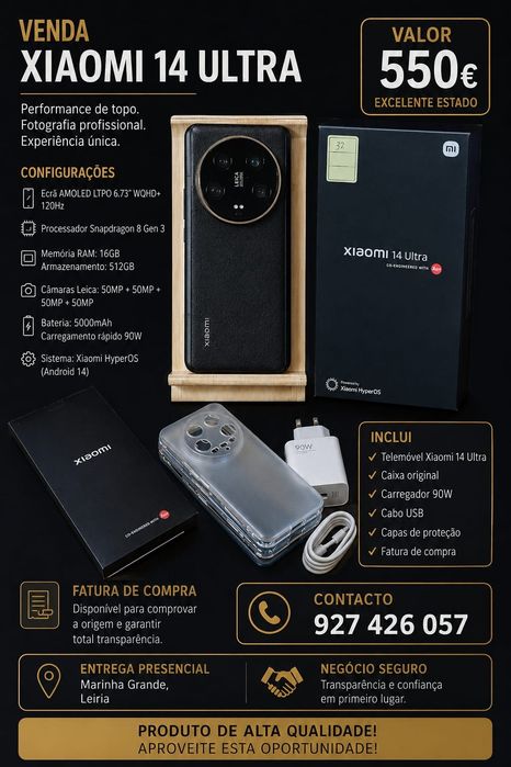 Xiaomi 14 utra impecável