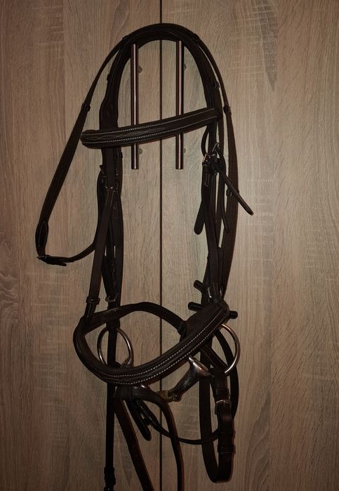 Ogłowie full brązowe york