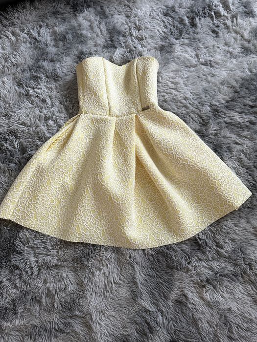 Piękna żółta sukienka wesele S/M