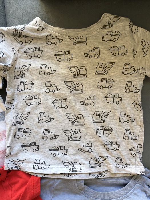 Koszulki krótki rękaw 4 szt t-shirt chłopięce lupilu fox 80