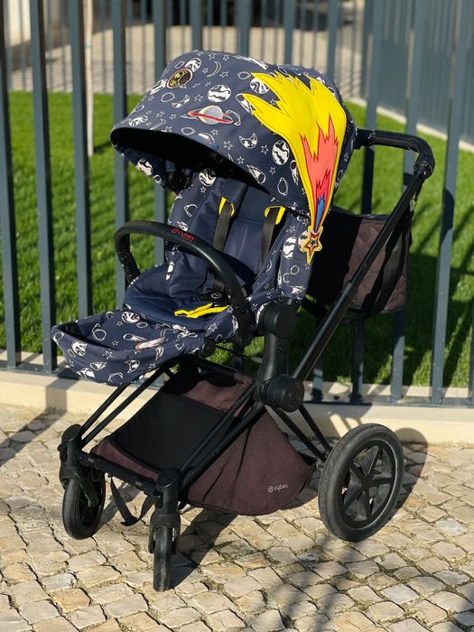 Carrinho de bebé Cybex Priam Platinum Lux Space Rocket All-Terrain
