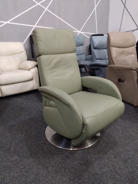 Крісло шкіряне розкладне кресло реклайнер кожаное раскладное диван