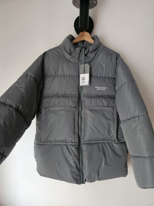 House męska zimowa kurtka puchowa puffer kolor khaki nowa z metką