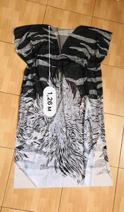 Нова сіточка пляжна сукня розмір XXL 52-58 максі накидка купальник