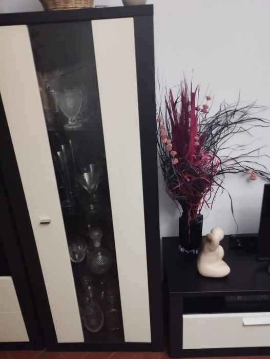 Mobília de sala preta