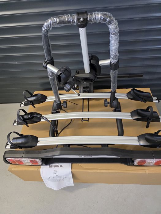 Bagażnik Taurus na 3 rowery Nowy Platforma na hak