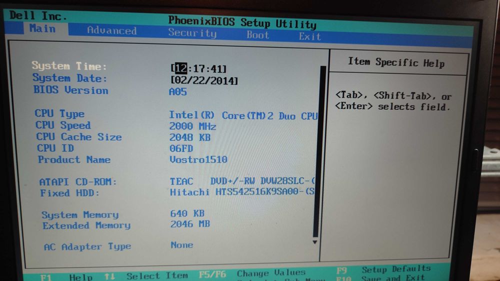 Ноутбук 15" Dell Vostro 1510