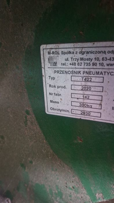 Sprzedam Przenośnik pneumatyczny