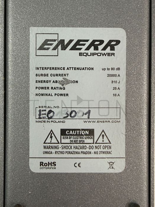 Listwa zasilająca ENERR Equipower + kabel Holograph Hybrid C19 20A