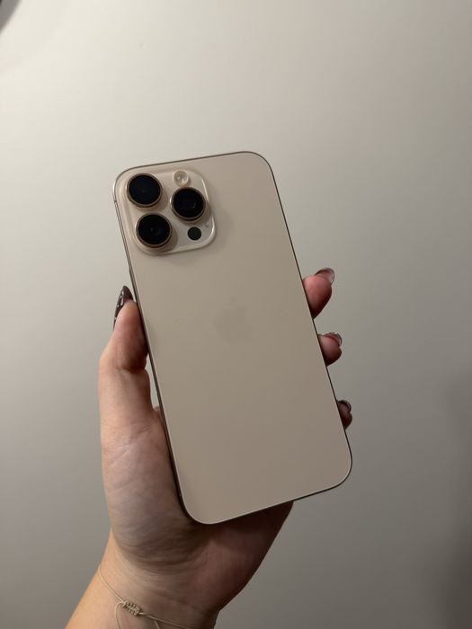 iPhone 16 Pro Max 256 GB – Pustynny Tytan | Bateria 91% | STAN JAK NOWY