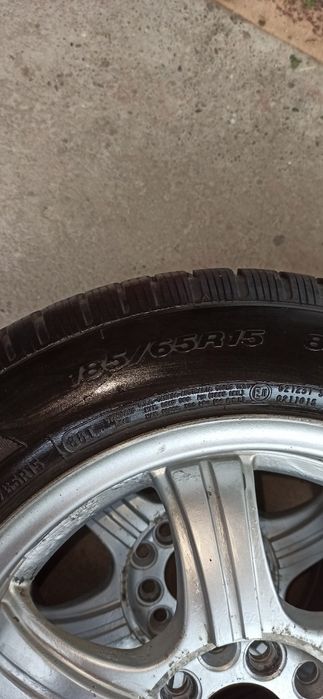 Диски титанові з резиною r15 колеса зимові, з подвійною розболтовкою 1