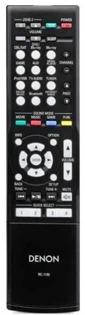 Denon AVR-X1100W.  Amplituner wielokanałowy (7.2) z HDMI 1.4a 3D