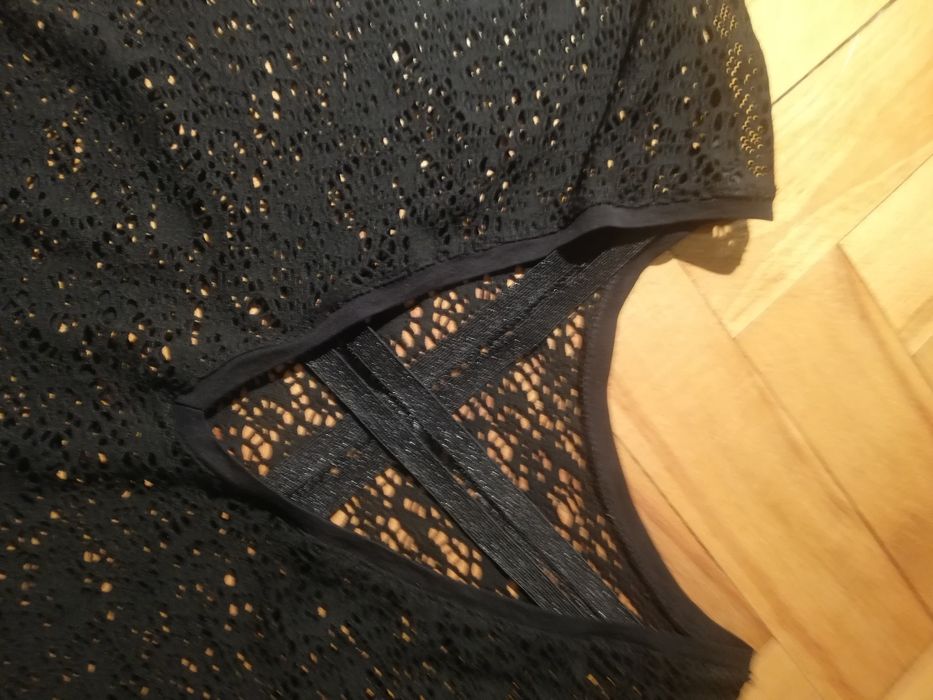 Pulz koszulka T-shirt siatka ażur r. XS i S