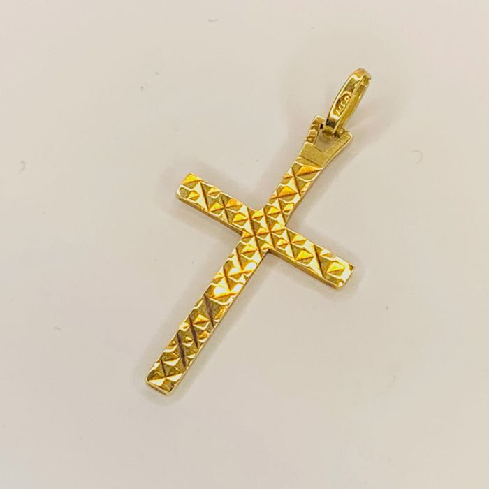 Złota ZAWIESZKA wisiorek KRZYŻYK 14K cudowny WYRÓB