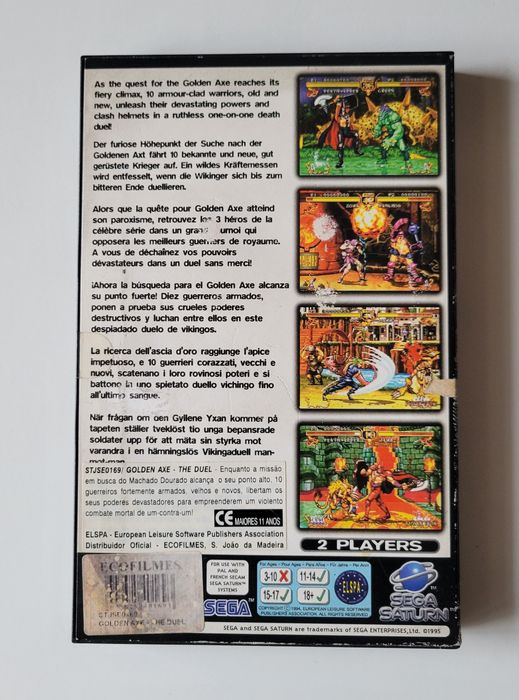 Golden Axe The Duel SEGA Saturn PAL [Com Manual]