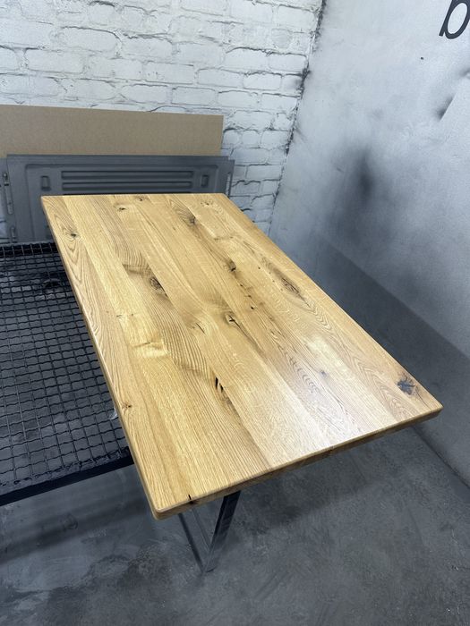 Стільниця дубова 120*70 см рустик лофт столешница из дуба 1200*700*35