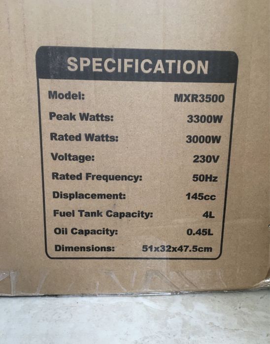 Продам інверорний генератор MXR3500