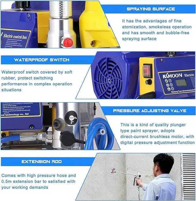 Airless Pistola Alta Pressão profissional TA-5900 PRO