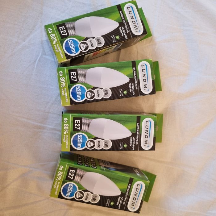 Żarówka  żarówki E27 świecowa stożkowa świeca 6W LED barwa neutralna