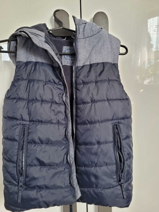 Bluza jeansowa i kamizelka 128