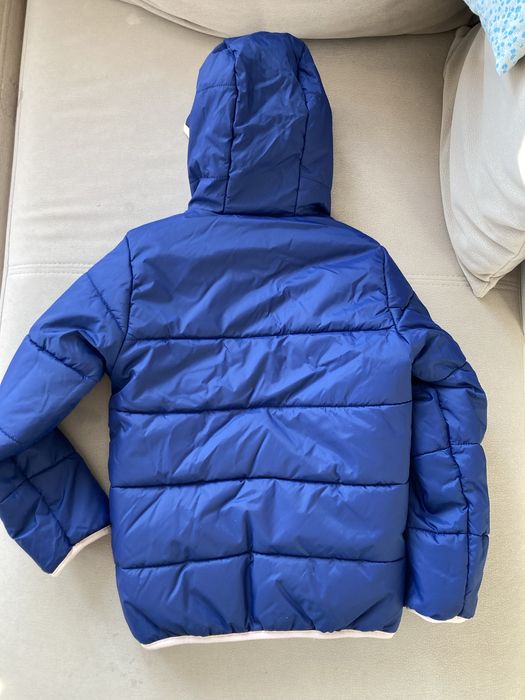 Kurtka zimowa uniwersalna dwustronna / na narty sanki łyżwy / 116-122