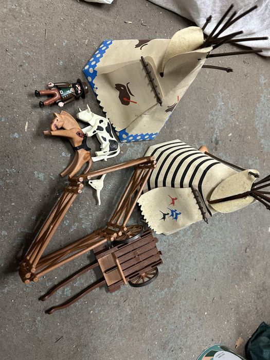 Playmobil Geobra Vintage PRL stare i nowsze polizei western space