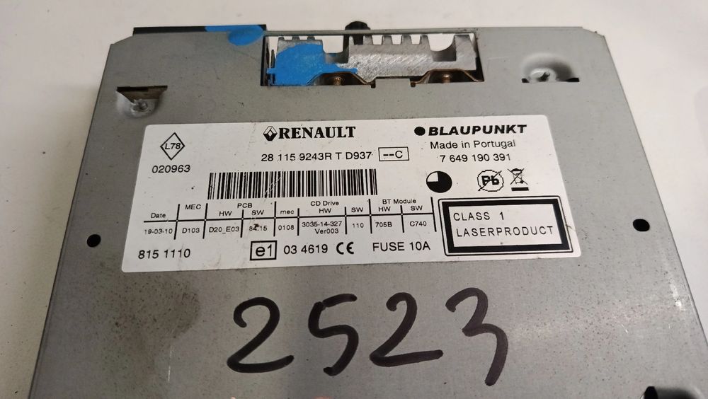 Rádio / auto-rádio RENAULT Scénic III (JZ0/1_)