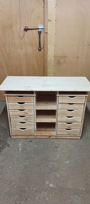 Stylowa komoda lite drewno sosnowe