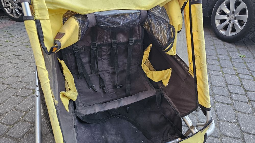 Przyczepka Dla Dzieci pod Rower 2osobowa Aluminium