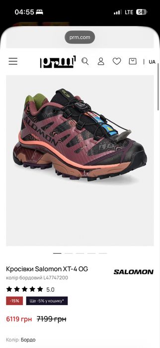 Кросівки Solomon XT-4