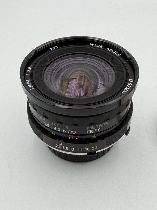 Minolta Rokkor 19mm f3.8 Vivitar MC MD Minolta Japan ultra szeroki kąt TOP